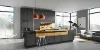 Cucina moderna con isola e grandi finestre, Nolte Kitchen.