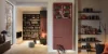 Soggiorno moderno con scaffali e decorazioni, Nolte Living.