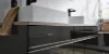 Modern bathroom with double sinks and stylish design, Nolte SPA.