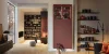 Un elegante soggiorno con librerie e decorazioni moderne, Nolte Living.