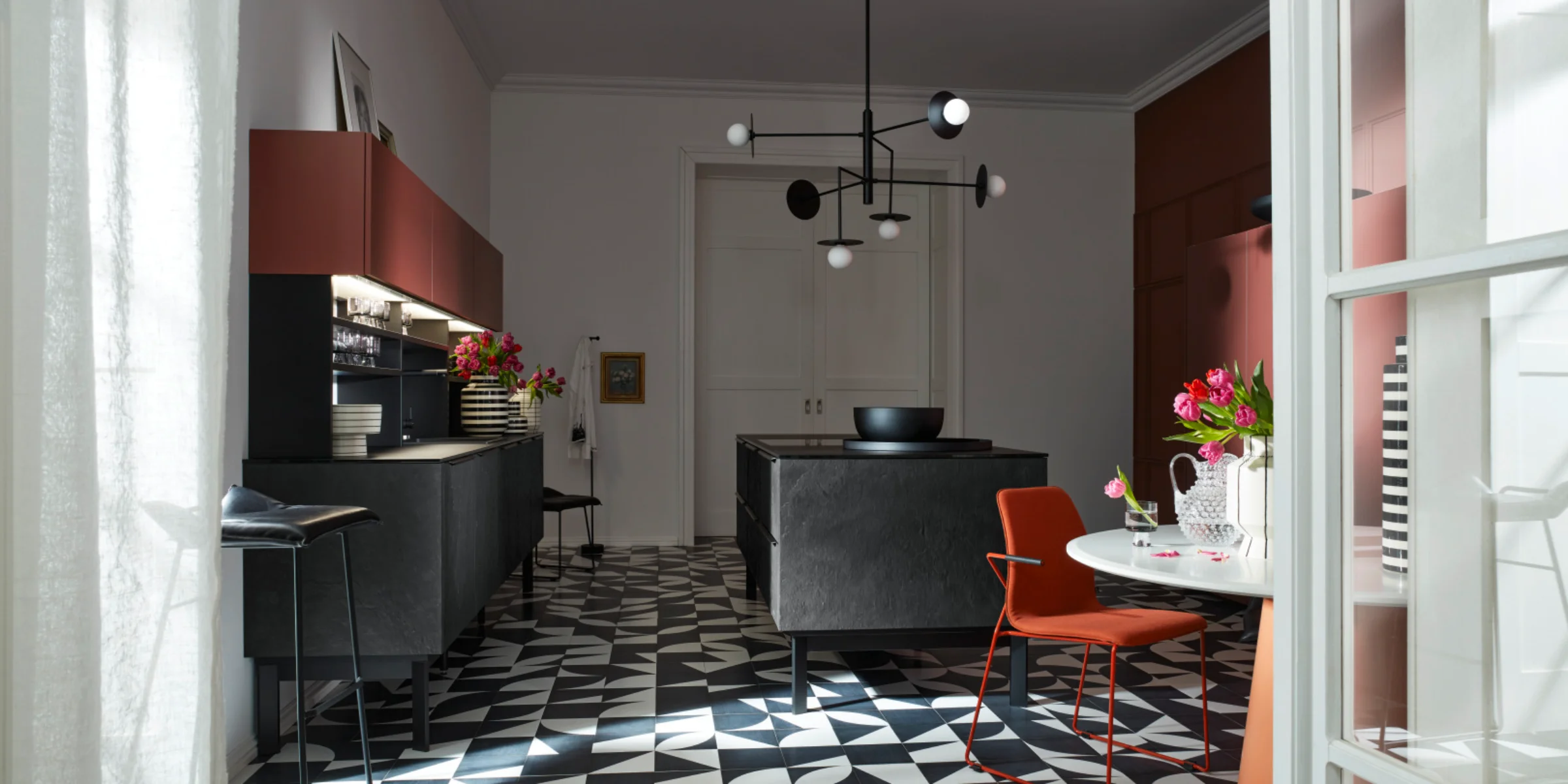 Diverse palette di colori per cucine tra cui scegliere