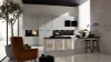 Cucina moderna con armadi bianchi e isola, design elegante di Nolte Kitchen.
