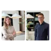 Due persone sorridenti in una cucina moderna, Nolte Kitchen.