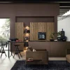 Cucina moderna con elementi in legno e mobili eleganti, Nolte Kitchen.