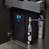 Armadio da cucina aperto con gasatore e accessori, Nolte Kitchen.