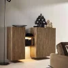Una credenza moderna con decorazioni in un elegante soggiorno, Nolte Kitchen.